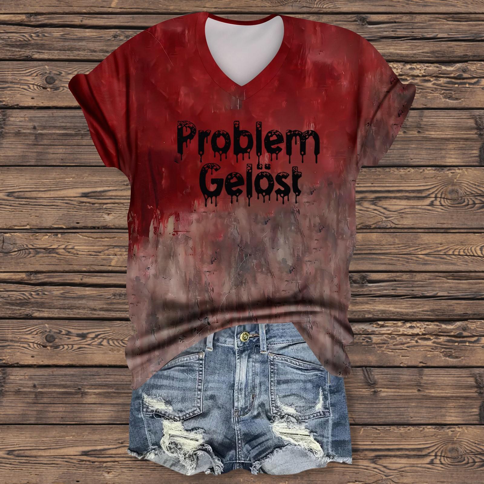 

Женская модная повседневная футболка с коротким рукавом и принтом на Хэллоуин, элегантные топы на Хэллоуин M