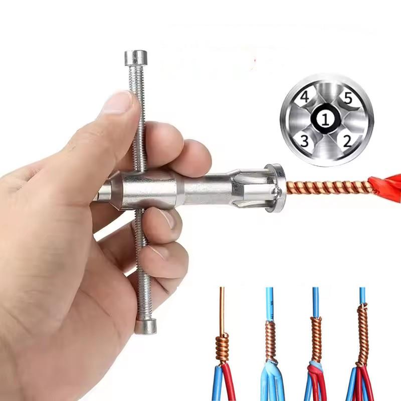 Automatic Wire Stripper Twisted Wire Tool Cable Peeling Twisting Connector Electrician Artifact Connector Hand Tools Multitool