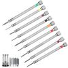 9pcs Watch Screwdrivers Set with Base Alloy Slot Cross Watch Screwdrivers Accessories