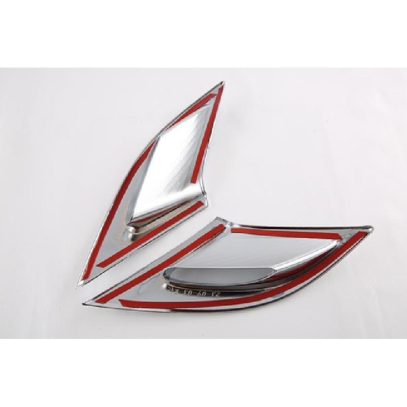 Front Fog Light Tail Lamp Lid Cover Trim For Honda Accord 2pcs ABS Chrome