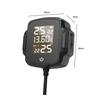 Motorcycle TPMS with QC 3.0 USB Output Motorbike Tire Pressure Monitoring System LCD Display Temperature Monitoring Alarm System