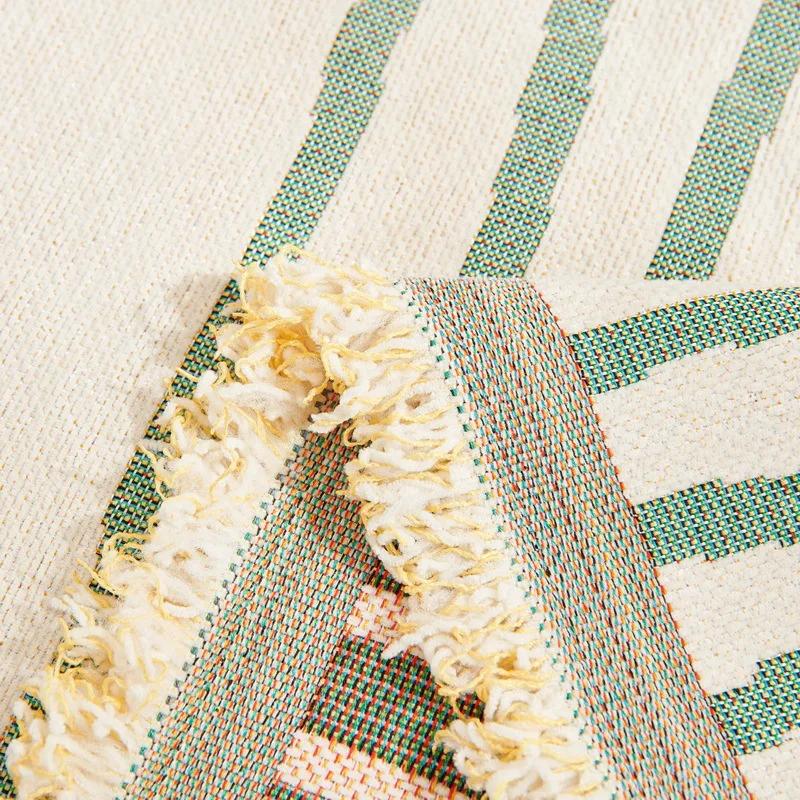 Chenille Geometry Sofa Towel Four Seasons Universal Sofa Towel Non-slip Printing Couch Blanket All Inclusive Cover Cloth Towel