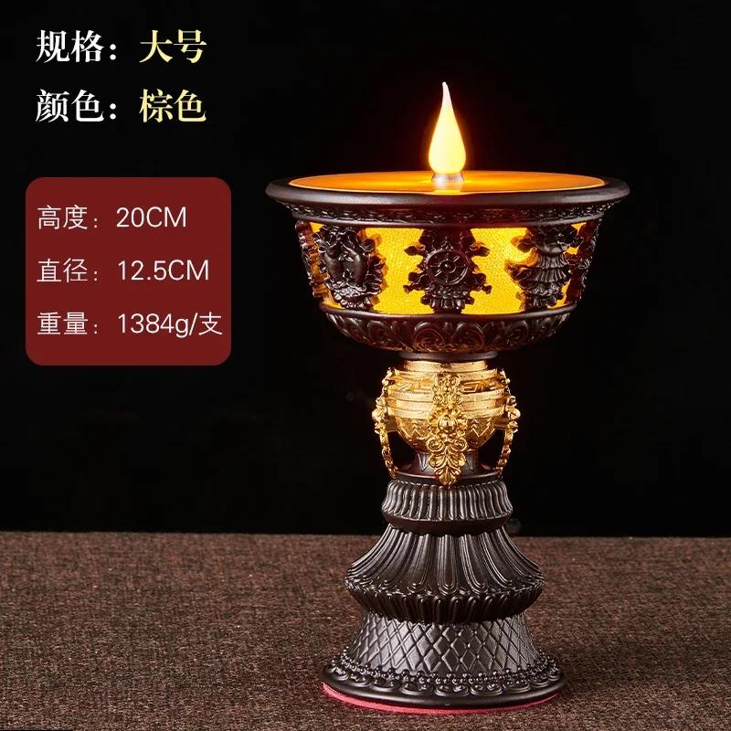 1 Pc Simulated Candle Buddhist Tools in Buddhist Temples Home Decoration Pray for Auspiciousness  home accessories feng shui