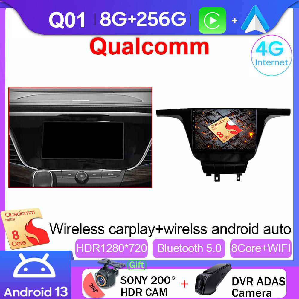 Carpaly Android For Buick GL8 3 2017 - 2020 Car Radio Multimedia Video Player Navigation Stereo GPS BT WIFI DVD No 2Din