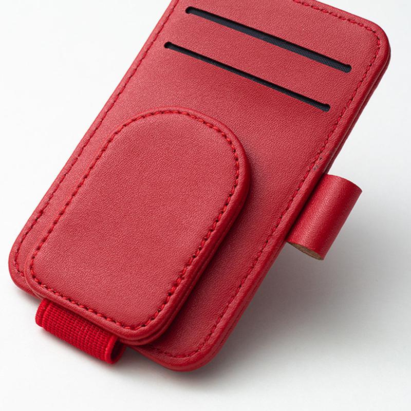 Clip Card Ticket Holder Stand Fastener Pen Case Car Accessories Car Sun Visor Glasses Holder Multifunction Car Sunglasses