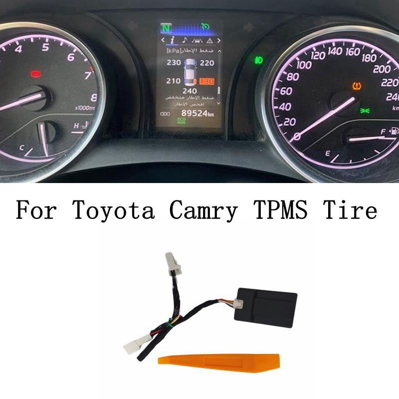 TPMS Tire Digital LCD Display Auto Security Alarm Tyre Pressure Monitor For Toyota Camry 2018 2019 2020 2021 2022 2023