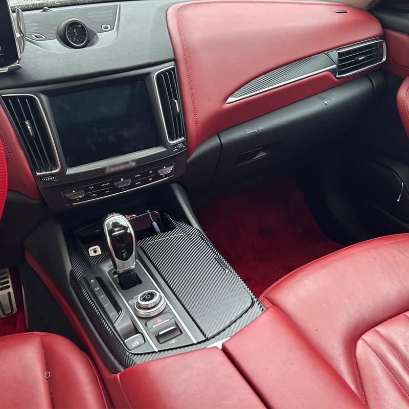 For Maserati Levante 2016- Car-Styling 3D/5D Carbon Fiber Car Interior Center Console Color Molding Sticker Decals Parts