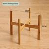 1 Stück 10/12 Zoll Blumentopf-Basis-Ausstellungsständer Vierbeiniger Holz-Blumentopfhalter Hausgarten-Terrassen-Dekor Kreuzregal