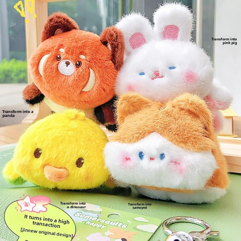 Transform Into A Pet Plush Pendant Animal Flipping Transformation As A Gift