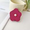 Pearl Leather Flower MagSafe Phone Holder: Strong Retractable Magnetic Grip