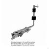 HighHat Extension Clamp Multifunctional Cymbal Rod Adjustable Cowbell