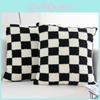 Pattern Plush Chessboard Pillowcase Car Home Living Room Sofa Bedroom Cushion