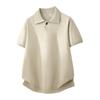 Short-sleeved Men's T-shirts, Men's Lapel Sweaters, Men's Short-sleeved Sweaters, Simple Casual And Comfortable Knitted Polo Shirts For Men