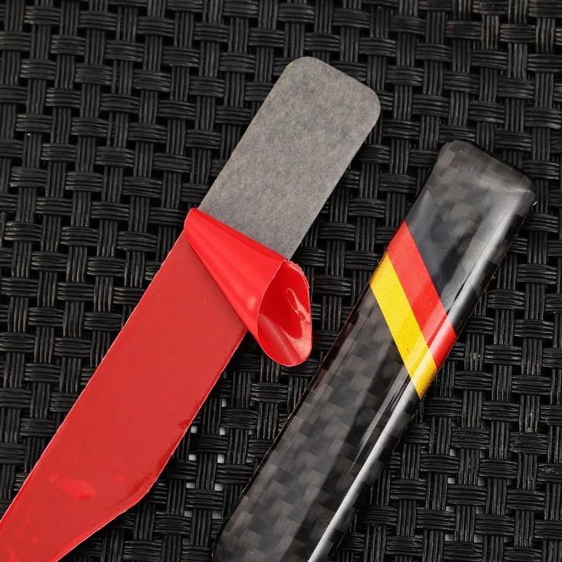 Universal Car Rearview Mirror Thicken Guard Protection Sticker Anti-collision Carbon Fiber Protective Stickers Auto Cover 2Pcs