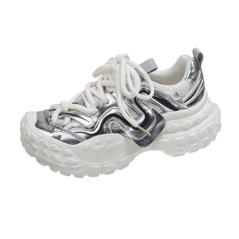 

Новые женские классические роскошные женские туфли, женские повседневные кроссовки, нескользящие массивные кроссовки, туфли на среднем каблуке, дышащая сетчатая обувь 35 чёрный