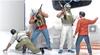 Master Box 1/35 Scale Middle Eastern Armed Civilians with AK-47 Rifles and Other Equipment, Set of 4 Plastic Model Kits, MB35076