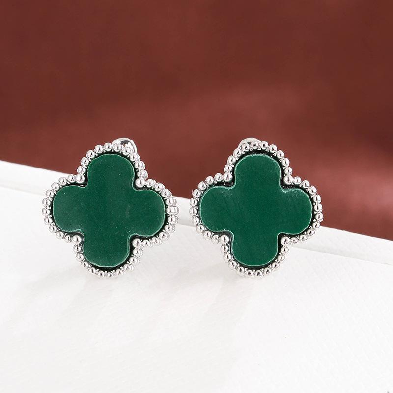 

Новинка Медные серьги в виде четырехлистного клевера Красота Девушка Темперамент Подарок для пары Женские серьги