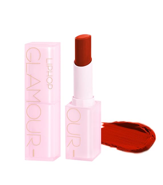 Aopoka Matte Lip Color Highly and 5 Persimmon Red Lipstick, 3.8g, Long-Lasting Tint, Stay, Pigmented, Bright, Shiny, Vegan, Cruelty-Free, Shades, #4