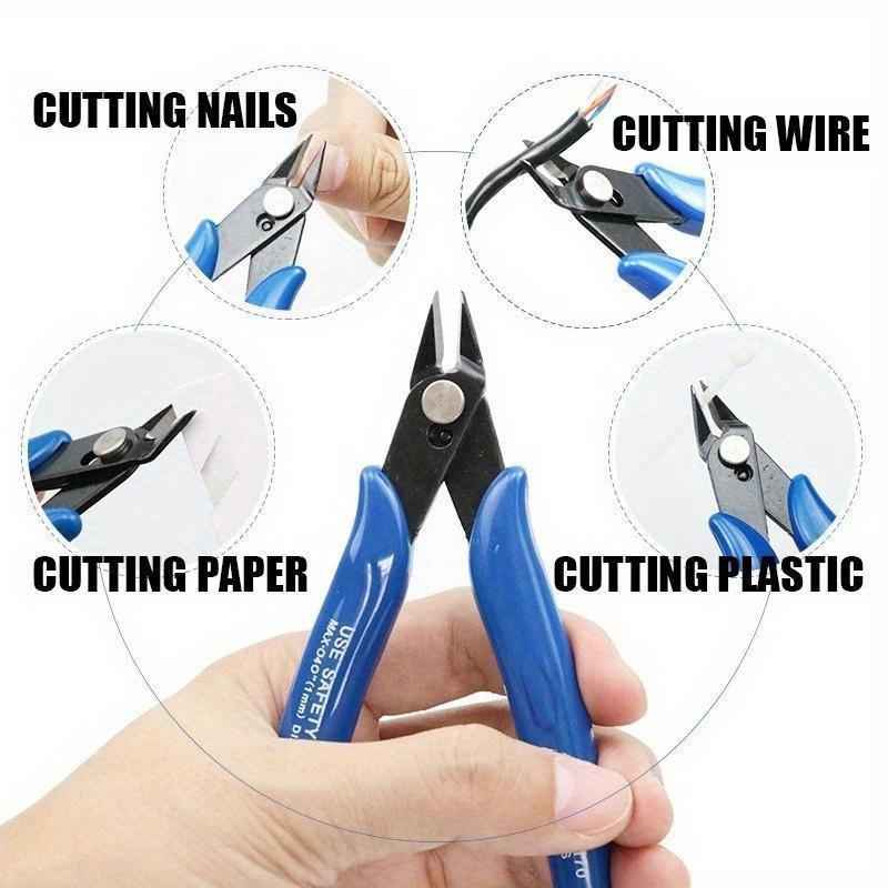Side Cutting Basic Pliers Model Toy Building Tools Electrical Wire Cable Cutters Side Snips Flush Stainless Tools for
