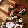 Rustikales Weihnachtsornament-Herstellungs-Stoffkranz DIY-Set, Patchwork Anfängerfreundliches Handgemachtes Feiertagshandwerk Winterbastelaktivität Dekoration Set für