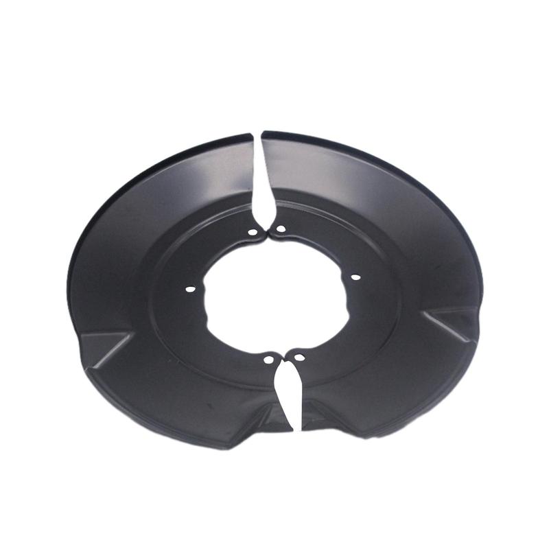 Front Side Brake Dust Shield 2Pcs 7D0407343A Professional 7D0407343B Automobile Accessory Black Replacement Dust Cover