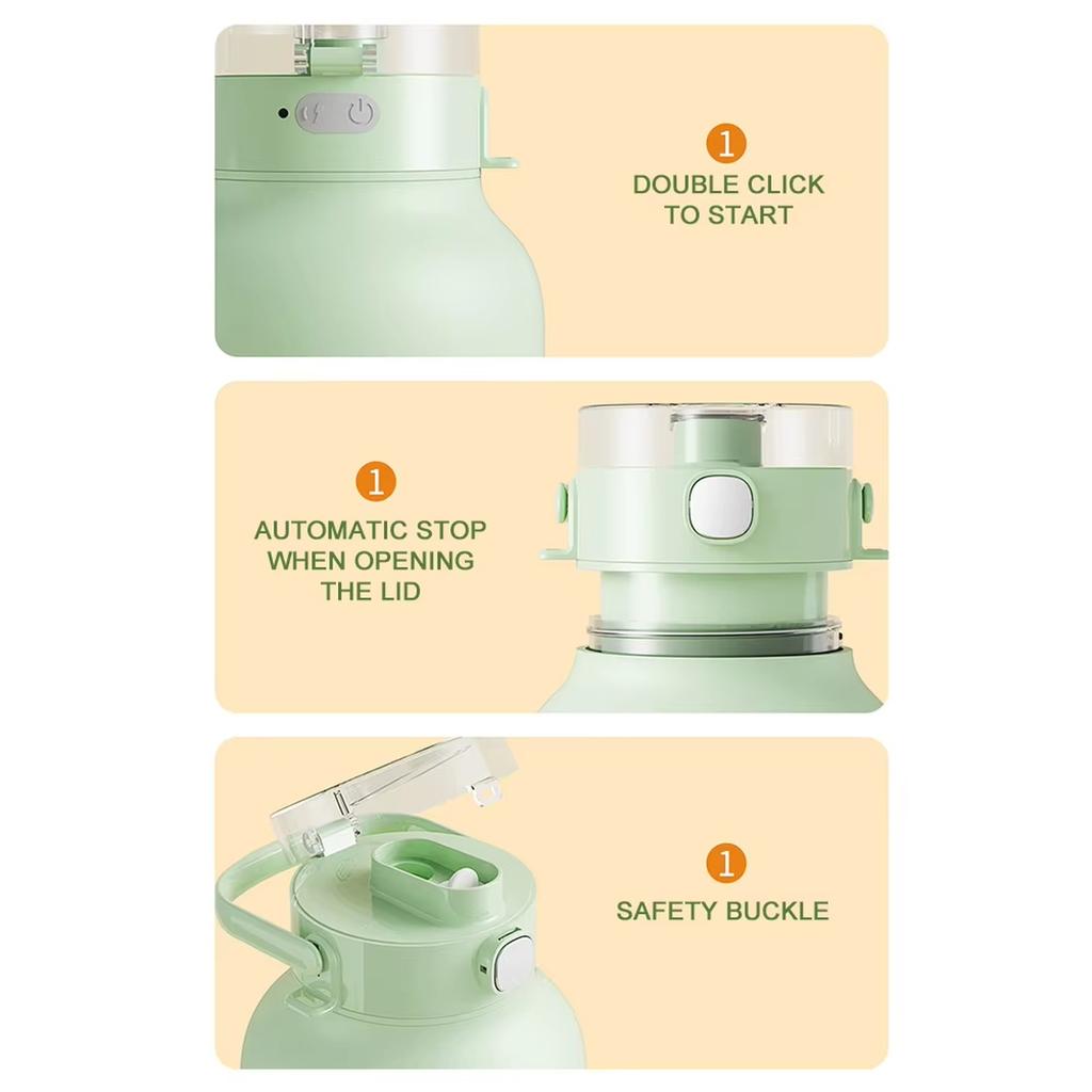 New Large Capacity Wireless Juicer Cup Portable for Home Travel Ice Crushing