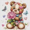 1PC 36X36cm/14.17X14.17inch, 11CT Print Cross Stitch DIY Kit, Patchlen, Adult Beginner's Relaxed Cross Stitch