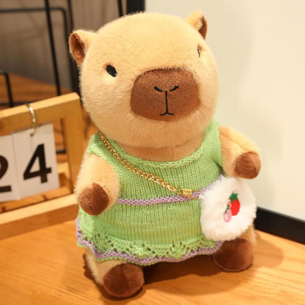 Cartoon Capybara Plush Toy Simulation Capibara Fluffty Doll Capybara Plush Doll Home Decor