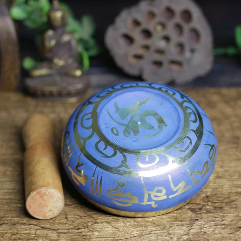 Singing Bowl 9.5cm Brass Percussion Instruments Yoga Meditation Musical Accessorie Sound Healing Percussion Bowl