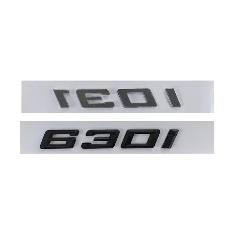Chrome Glossy Black 3D For BMW Lettering 1 2 3 4 5 6 7 Series Car Body Rear Trunk Emblem Badge Sticker Emblem Accessories KGT4