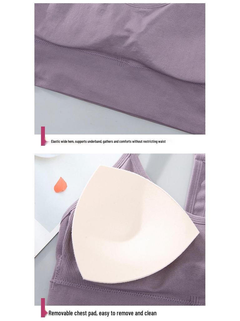 Shockproof Plus Size Quick-Dry Wireless Sports Bra with Beautiful Back Design