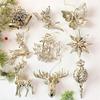 1PC Plastic Christmas Elk Gifts Snowflake Decorative Angel Xmas Pendants Party Tree Ornaments Holiday Multiple Options Available
