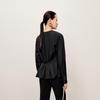 LESS Women's Casual V-Neck Long Sleeve Pullover Blouse