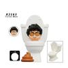 KDL SWAT Skibidi Toilet Man Figurki Anime Klocki Zabawki Tytanowy Kamerzysta Mówiący Człowiek TvMan Cegły Model Prezent Urodziny Dzieci