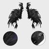 Costume Luxury Feather Shawl Punk Halloween Adjustable Feather Shrug Shawl Gothic Retro Shoulder Fake Collar Cosplay Party
