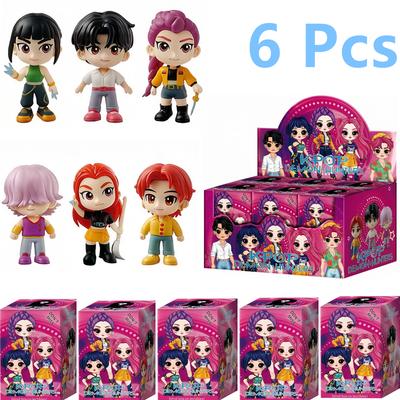 Beautiful Anime Q Version Kpop Devil Hunter Blind Box Blind Bag Small Statue Peripheral Model Desktop Blind Box Decoration Gift