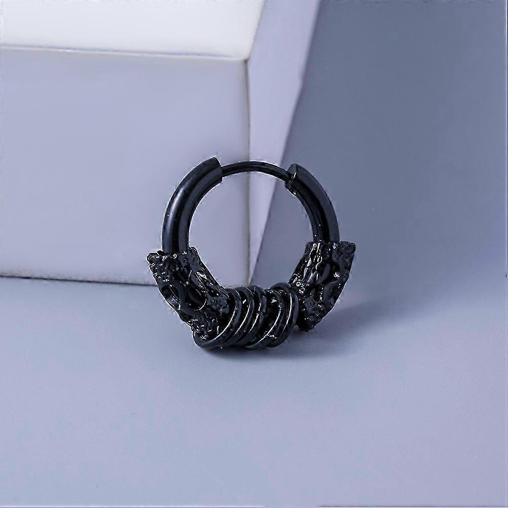 2pcs Earrings Hoops Minimalist Earrings Piercing Dragon Totems Men Earrings