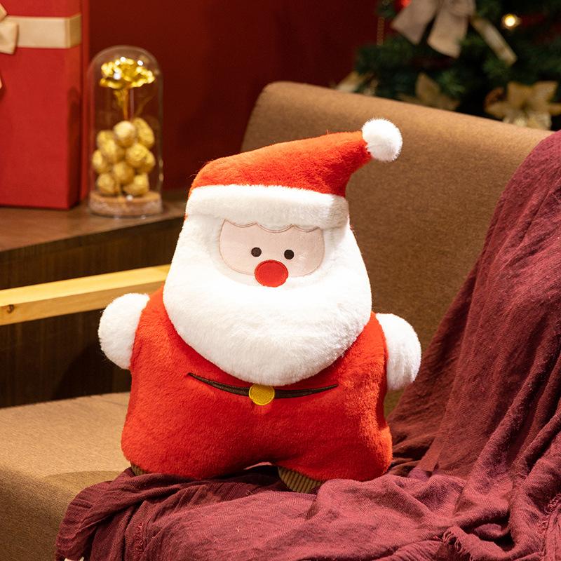 New Christmas Deer Santa Claus Plush Toy Stuffed Animal Christmas Tree Pillow Holiday Decoration Doll