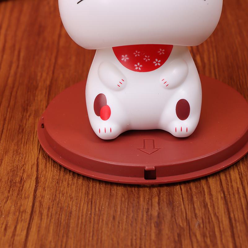 Cute Solar Power Waving Cat Waving Shaking Head Cat Home Decor Waving Cat Decor Car Ornament Doll Figurine Car Decorations