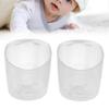 2Pcs Baby Measuring Cups Odorless Transparent Plastic Medicine Cup with Scale for Infant