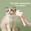 Press Type Cat Dog Pet Hair Comber With Spray Function For Fur Removal And Grooming