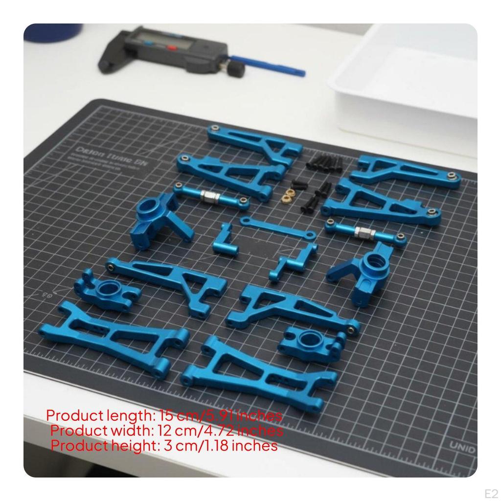1/16 Scale Car Upgrade Parts Upgraded RC Shock Absorbing Metal Component Set