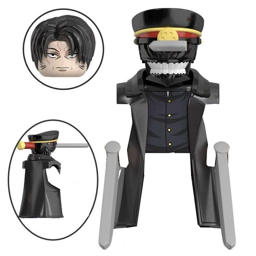 

Японские аниме-фигурки, человек-бензопила, Denji Pochita Katana, собранные строительные блоки, минифигурка, детский образовательный подарок