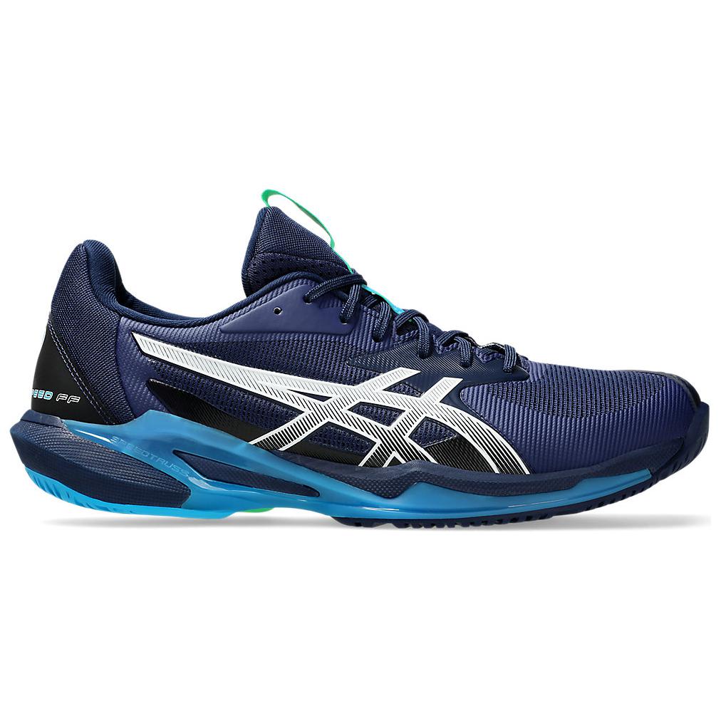 New Asics Solution Speed FF 3 Cushioning, Slip Resistant, And Abrasion Resistant Low Top Tennis Shoes Men's Blue White 1041A438-400