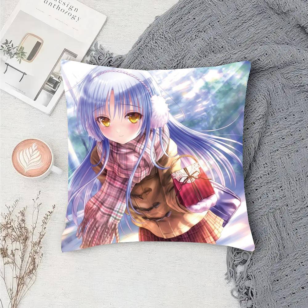 Tachibana Kanade Anime A-Angel B-Beats Pillow Case Sofa Cushion Cover Room Home Decoration