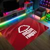 Nottingham Forest Design Kristall Samt Teppich Gemütlich Nicht?Rutschfester Teppich mit Aufdruck für Schlafzimmer Wohnzimmer Eingang