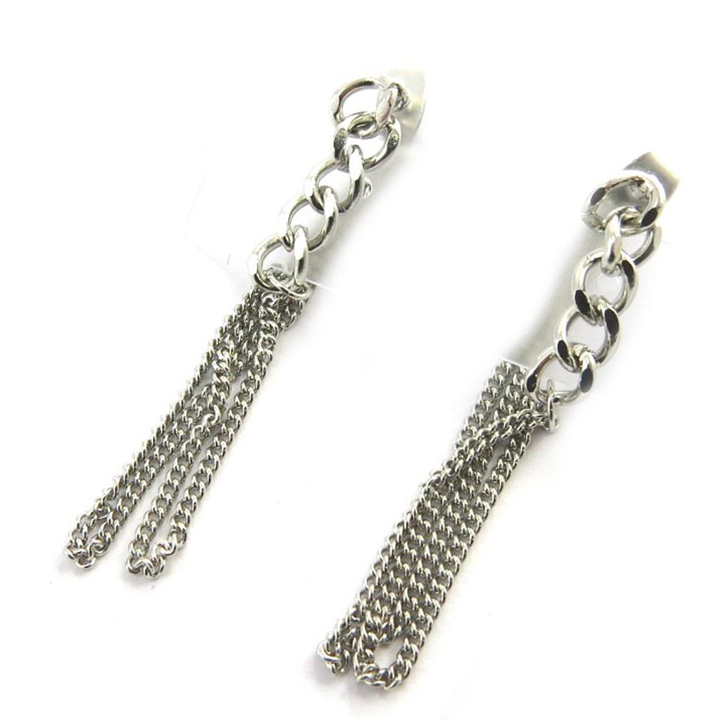 Les Trésors De Lily [M8172] - Designer-Ohrringe 'Choreografie' silberfarben