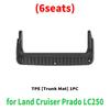 High-quality TPE Car Floor and Trunk Mats for Land Cruiser LC250 Prado 250 2024 2025, Waterproof and Easy To Clean