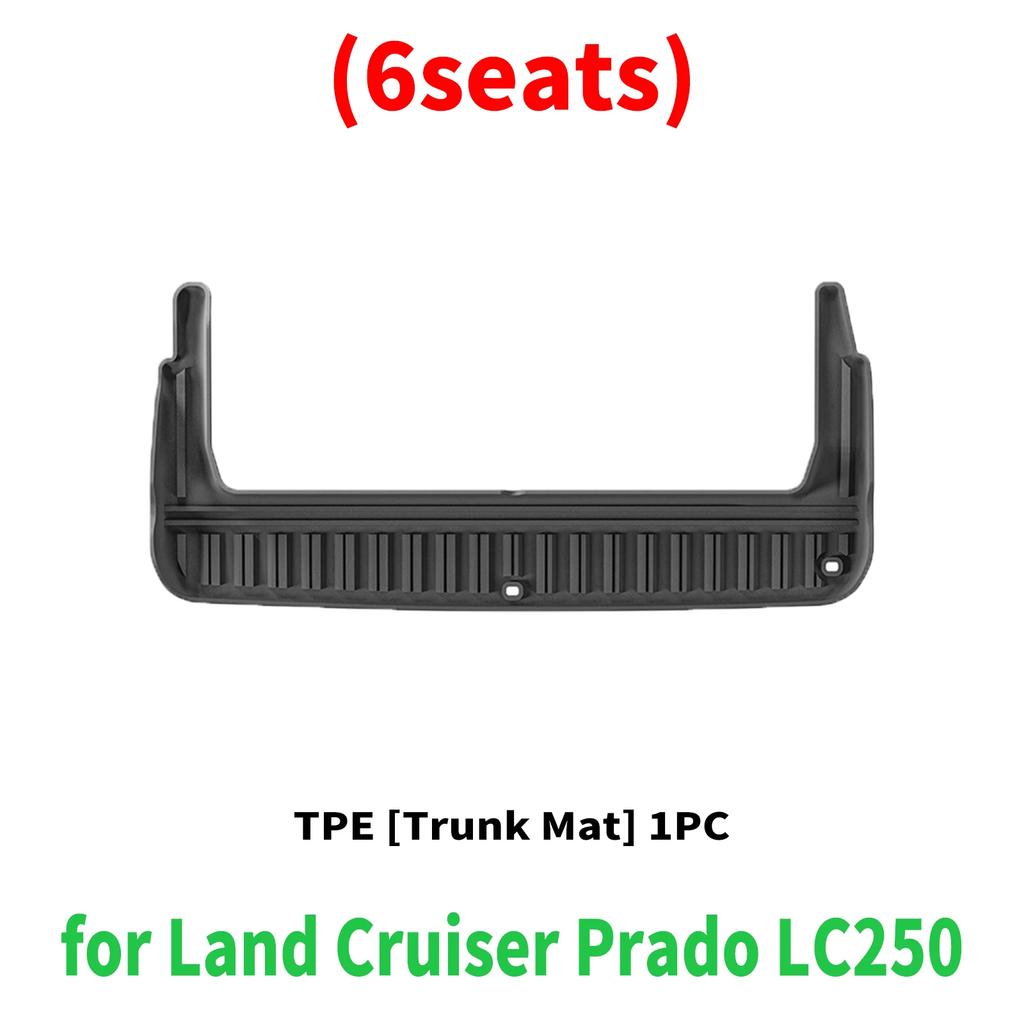 High-quality TPE Car Floor and Trunk Mats for Land Cruiser LC250 Prado 250 2024 2025, Waterproof and Easy To Clean