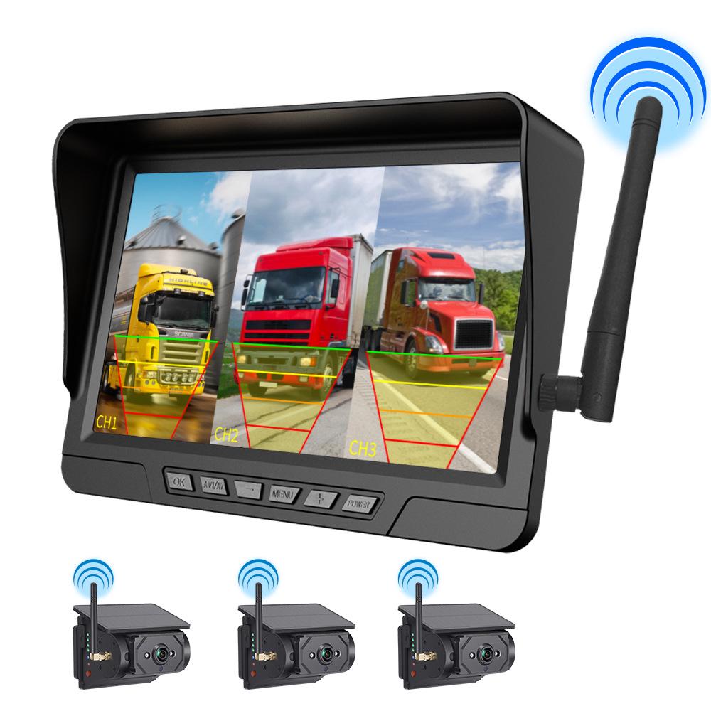 7" Solar-Powered Wireless HD Car & Truck Reversing Camera
